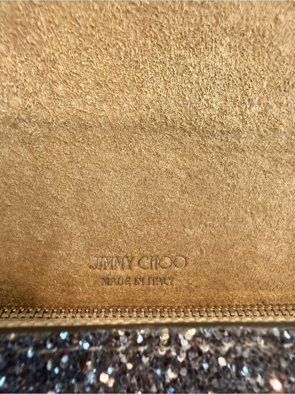 Jimmy Choo Emmie Clutch/ Crossbody Bag in Ballet Pink/ Silver/ Anthracite